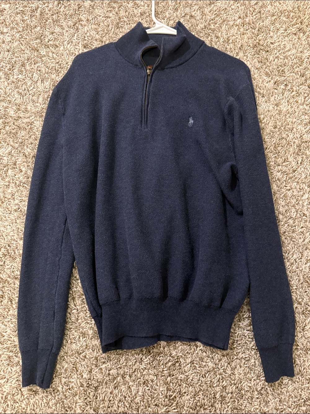 Polo by Ralph Lauren Dark Navy Quarter-Zip Pullover Sweater